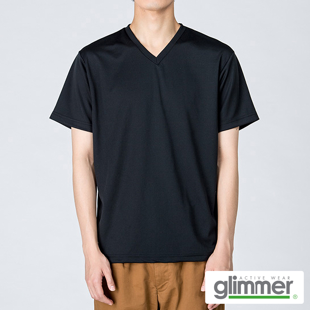 glimmer　4.4オンス　ドライVネックTシャツ