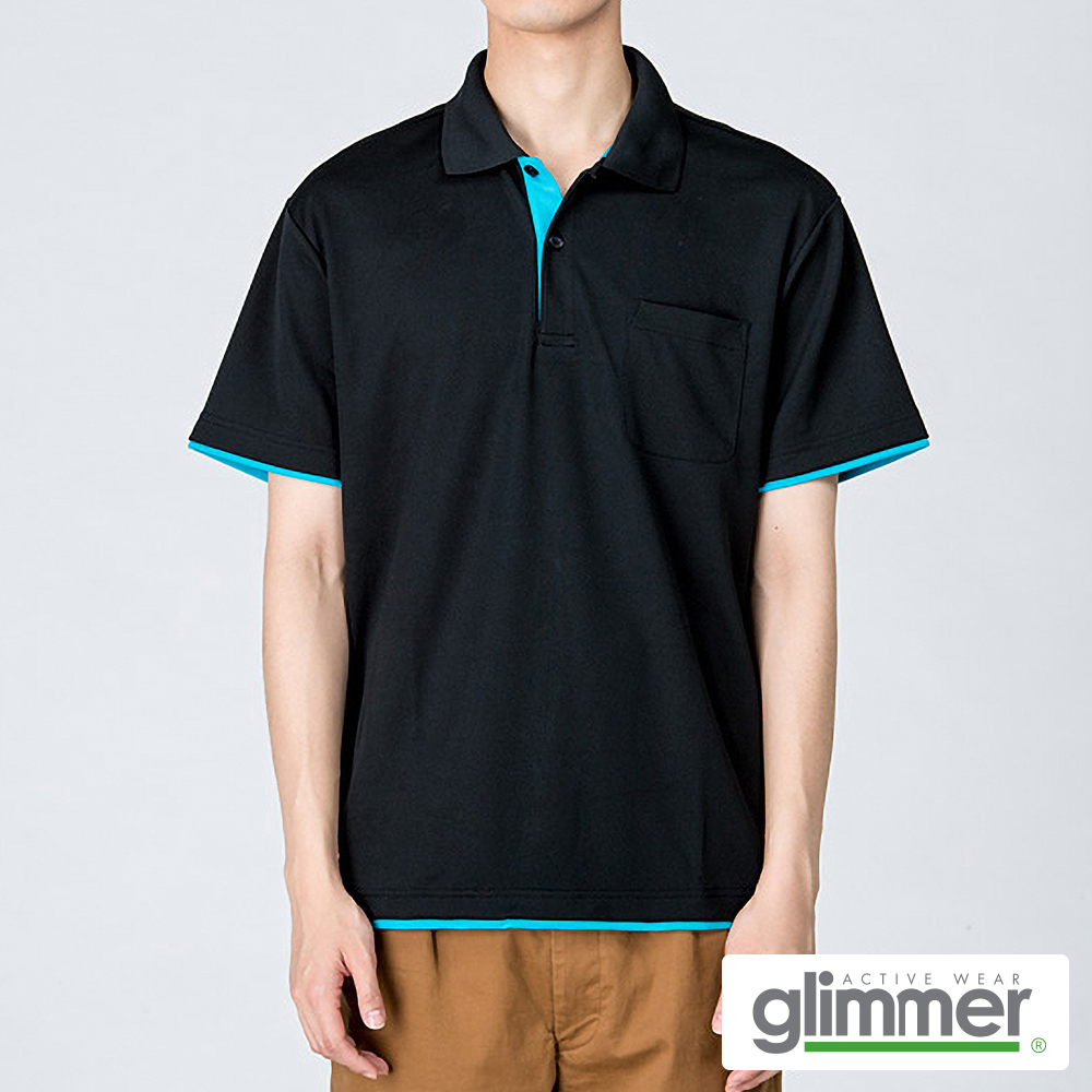 glimmer　4.4オンス　ドライレイヤードポロシャツ